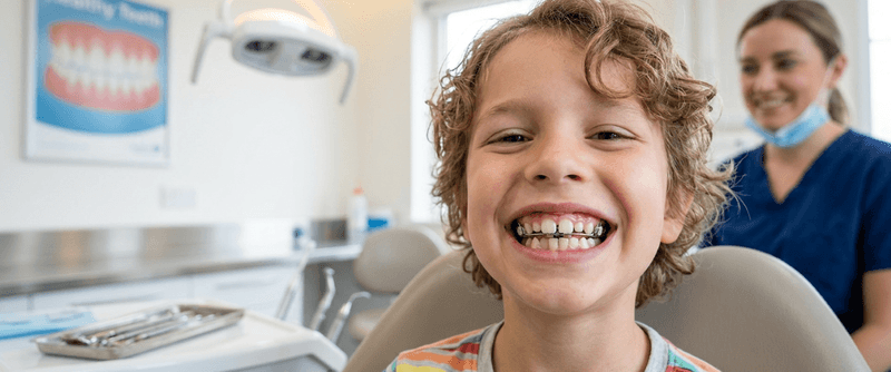 Early Interceptive Orthodontics Mississauga | Phase One Kids Orthodontic Care Early interceptive orthodontics for children in Mississauga – young patient with palatal expander smiling at North Star Dentistry during phase one orthodontic treatment