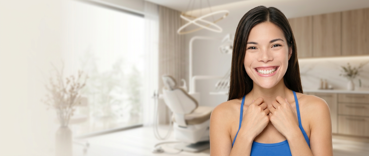 Gummy Smile Treatment Mississauga – patient smiling confidently after gummy smile correction at North Star Dentistry clinic